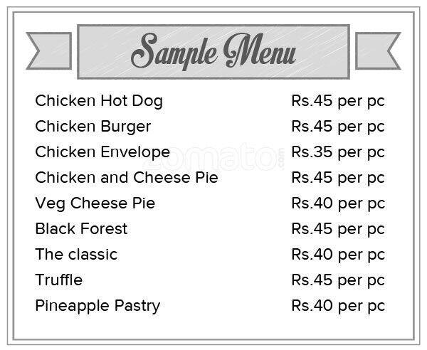 Le Chocolat menu