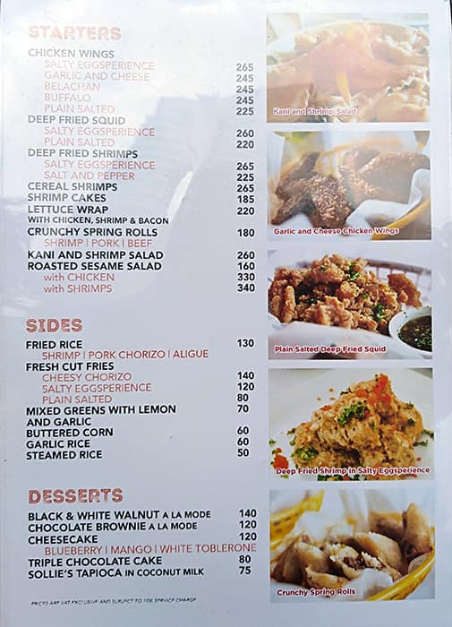 Shrimp Bucket Menu, Menu for Shrimp Bucket, Don Jose, Santa Rosa