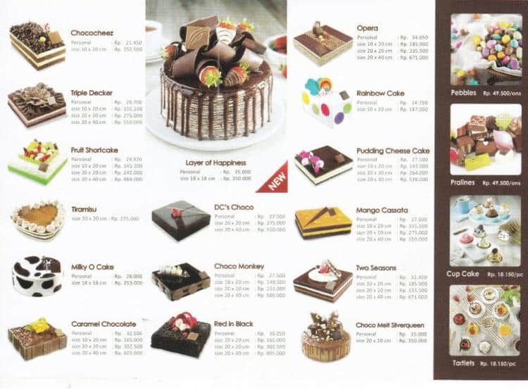  Harga  Kue Ulang Tahun Di  Dapur  Cokelat  Berbagai Kue