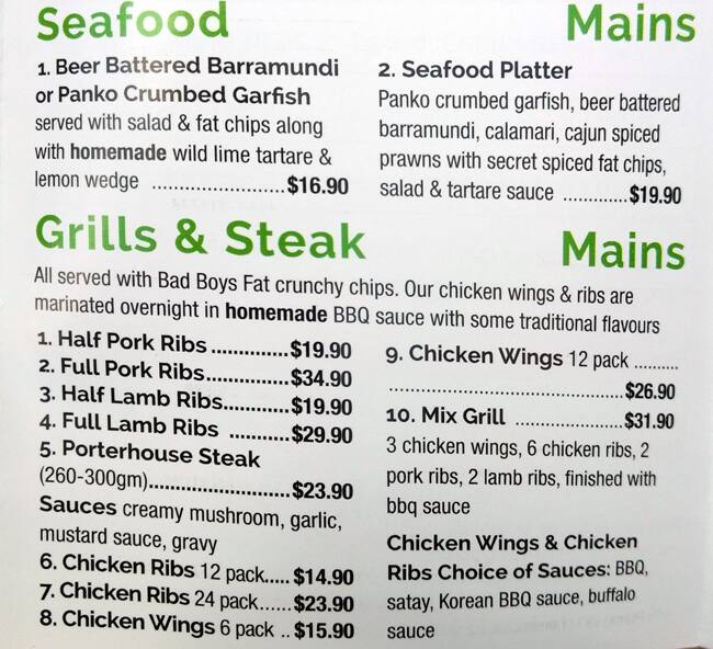 Menu at Sopranos Pizza Pasta & Grill pizzeria, Epping