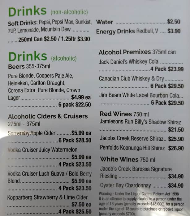 Menu at Sopranos Pizza Pasta & Grill pizzeria, Epping