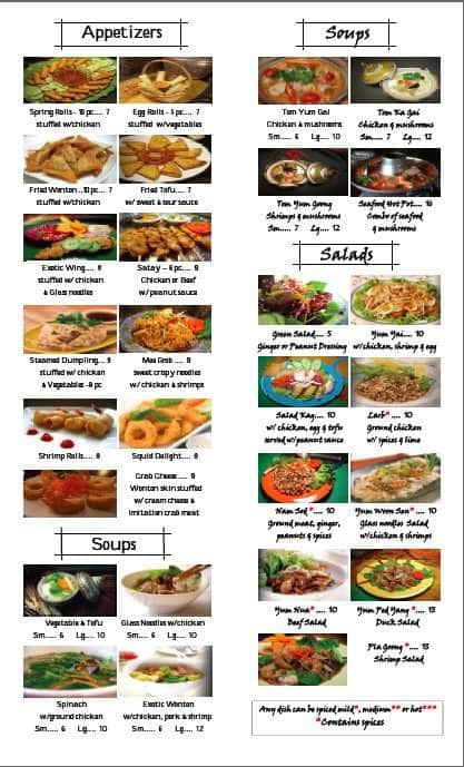 Exotic Thai Cafe Menu Menu For Exotic Thai Cafe Newbury Park Ventura County Urbanspoon Zomato