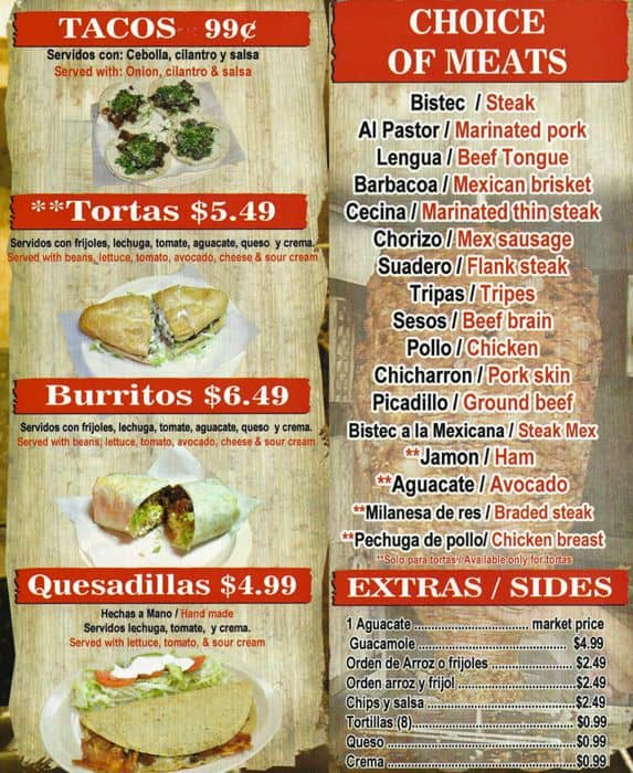 El Puesto menu