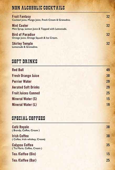 49ers Le Meridien Menu Menu For 49ers Le Meridien Tourist Club Area Al Zahiyah Abu Dhabi