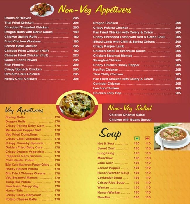 Menu at Shanghai Chowk, Bengaluru, #670