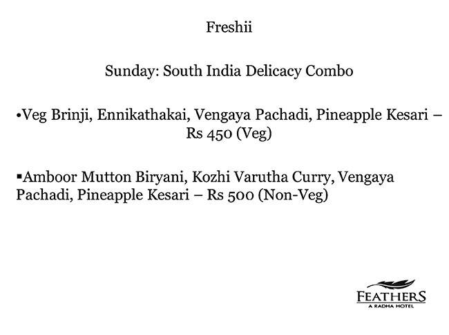 Umami Chennai menu