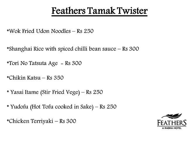 Umami Chennai menu