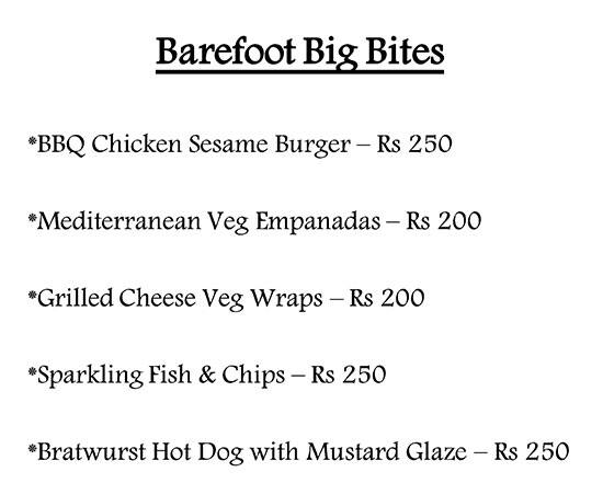 Umami Chennai menu