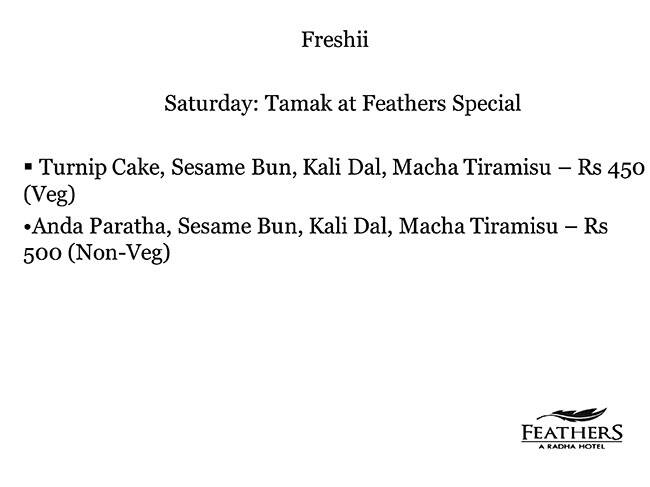 Umami Chennai menu