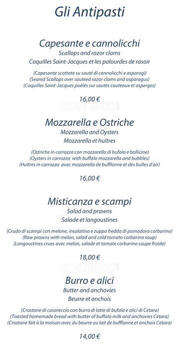 Menu di Sea Side 