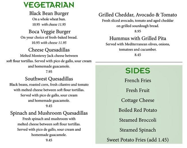 Menu at Hackney's on Lake restaurant, Glenview, E Lake Ave