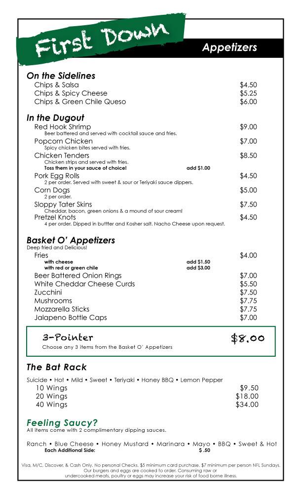 Overtime Sports Bar & Grill Menu Urbanspoon/Zomato