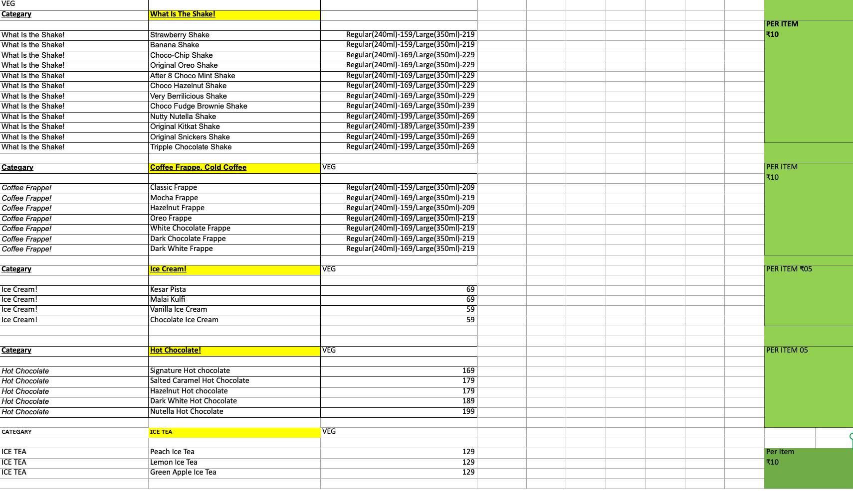 Menu of Waffle N More, Kasarvadavli, Thane West, Thane