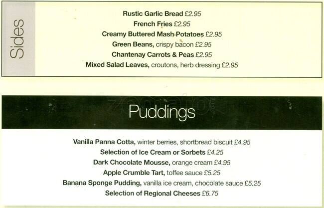 Menu At The Circle Lounge At Birmingham Hippodrome Restaurant ...