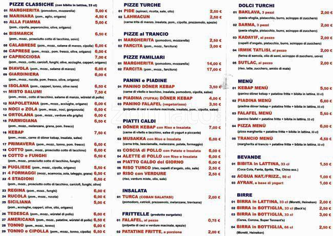 Menu di Pasa 