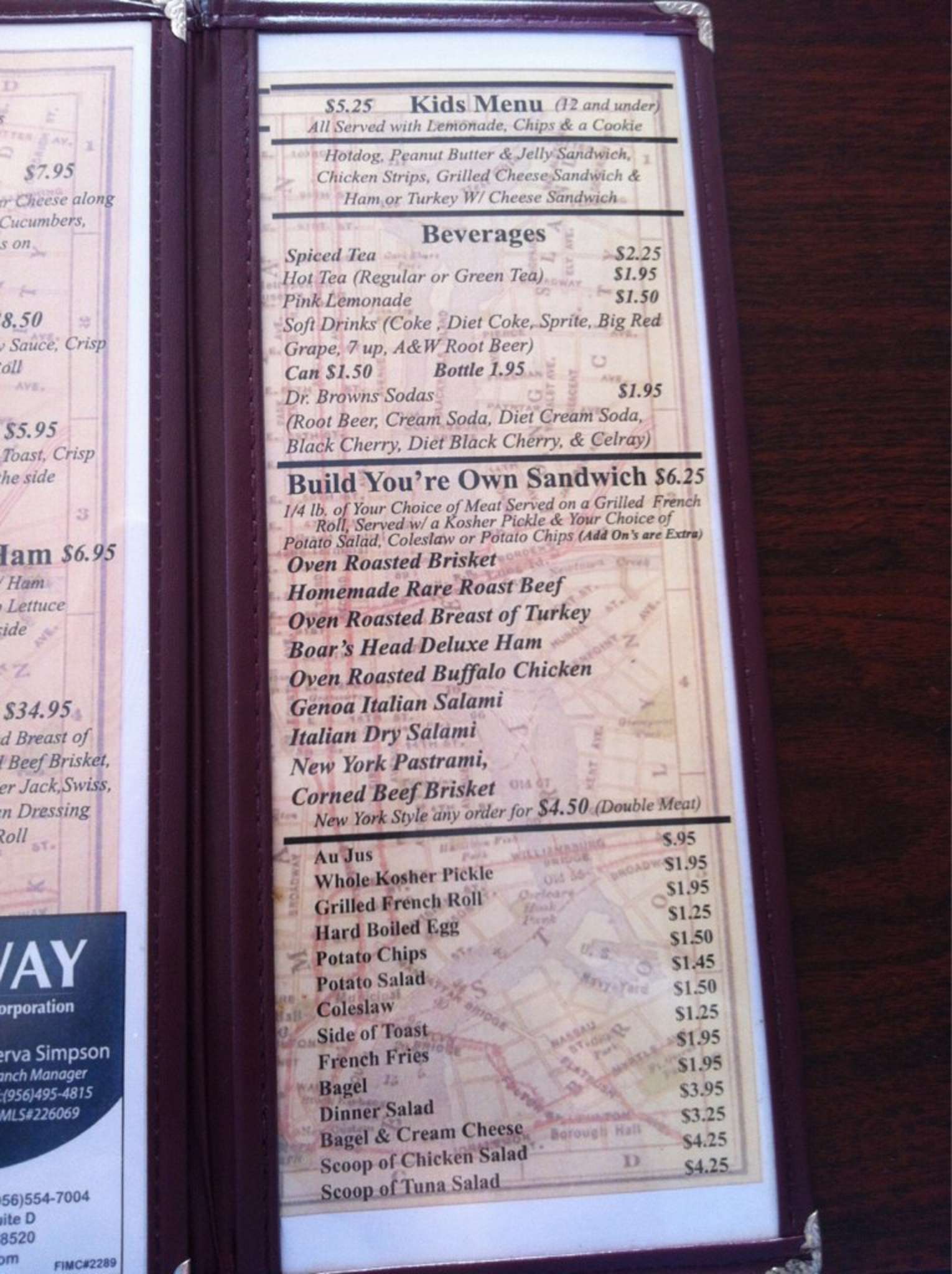 New York Deli Menu Menu For New York Deli Brownsville Brownsville