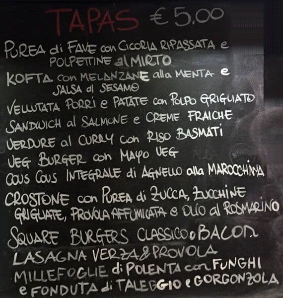 Menu di Hopificio 