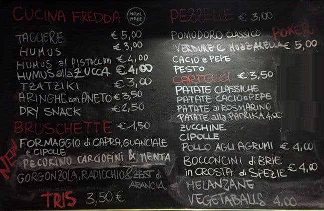 Menu di Hopificio 