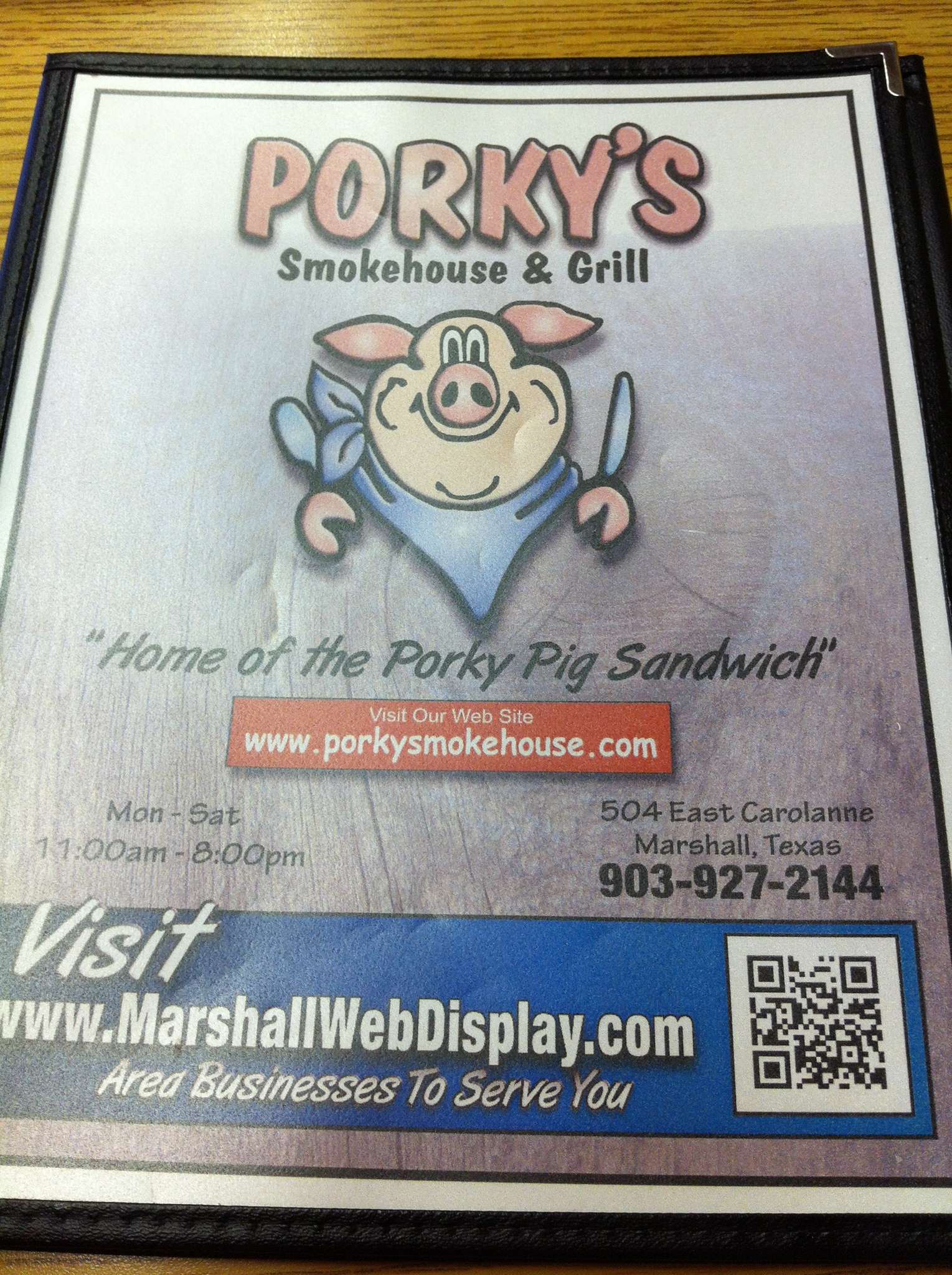 Porky's Smokehouse & Grill Menu Urbanspoon/Zomato