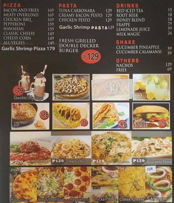 Pizza Streat Menu, Menu for Pizza Streat, Santa Lucia, Pasig City ...