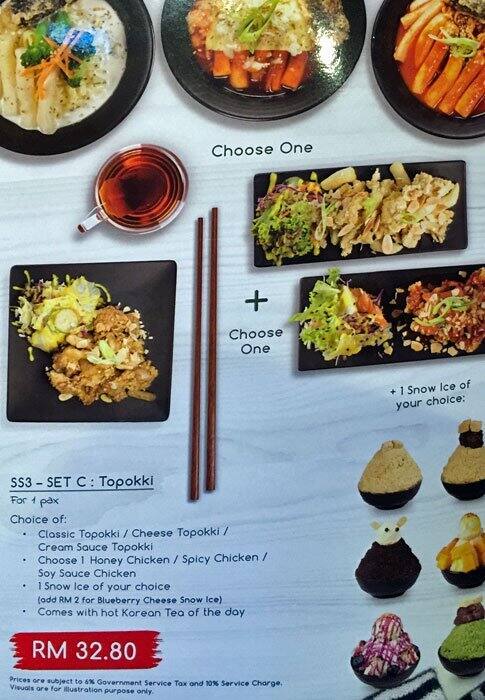 Menu Of Hanbing Korean Dessert Cafe Ss 15 Selangor