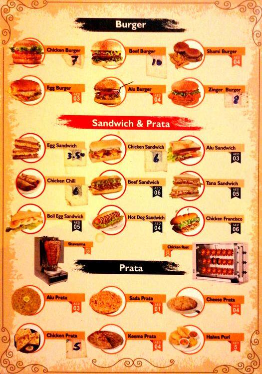 Musaffeer Menu.pdf Menu of Cafeteria M40, Mussafah Sanaiya, Abu Dhabi