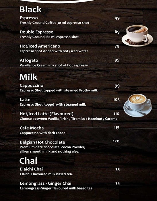Menu of The Big Bean's Cafe, Ulhasnagar, Thane