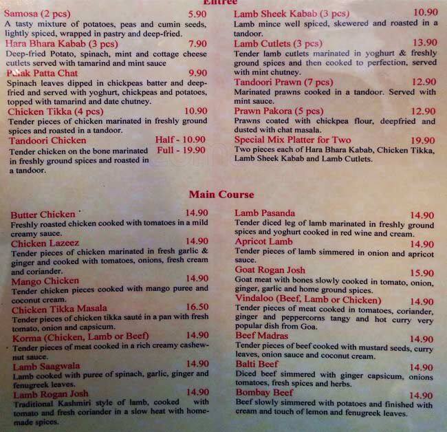 Rangoli menu
