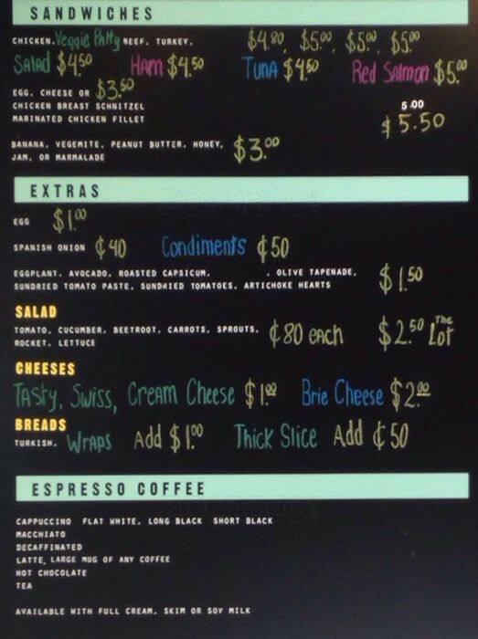 Samiges Of Mosman menu