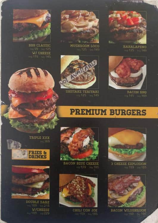 big picture burger menu