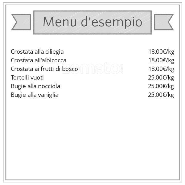 Menu di Pasticceria Enzo e Daniela 