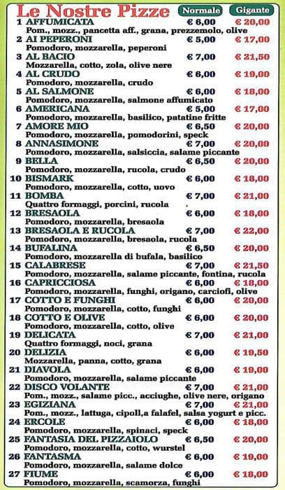 Menu di San Tommaso 