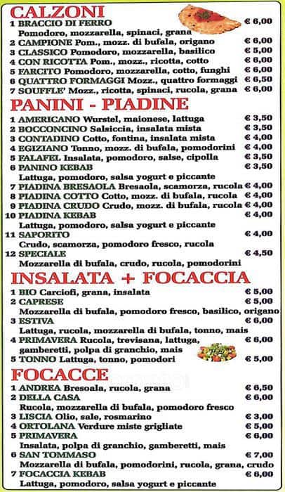 Menu di San Tommaso 