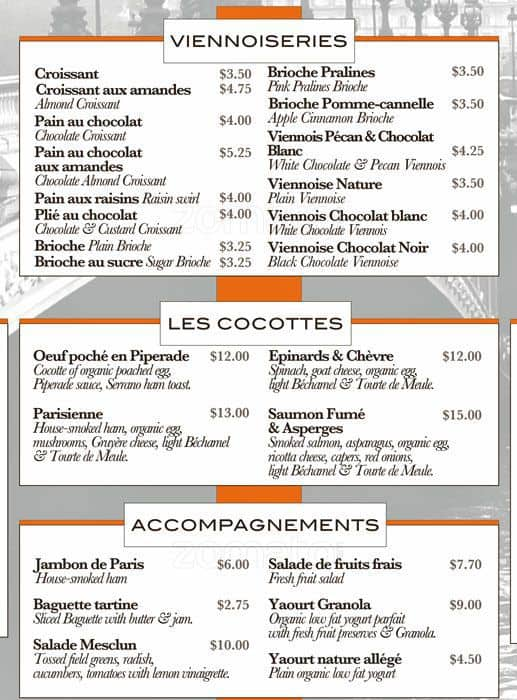 Maison Kayser Menu, Menu for Maison Kayser, Midtown, New York City ...