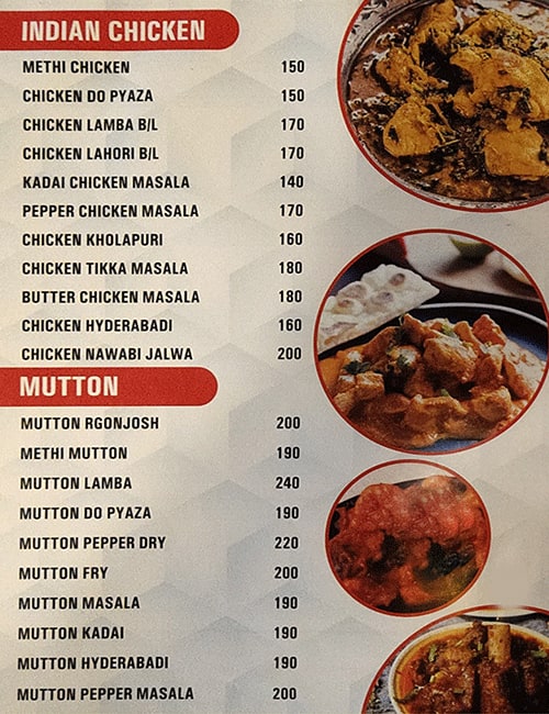 Arz bakes & Restaurant menu