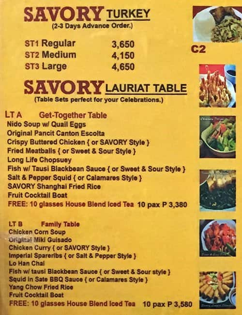 Menu At Savory Restaurant Pasig 6F Rockwell Business Center Tower 1   Daf4f7db1918e82cca6c6bb72312bbfc 