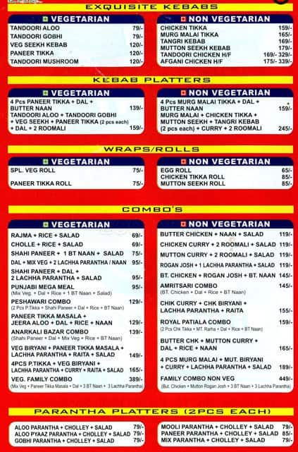 Bebe Ka Dhaba Menu Menu For Bebe Ka Dhaba Sahibabad Ghaziabad