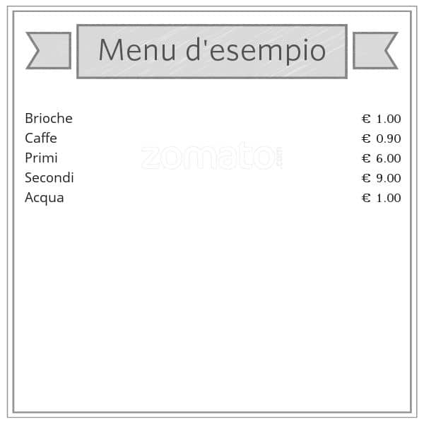 Menu di Bar Tabacchi 