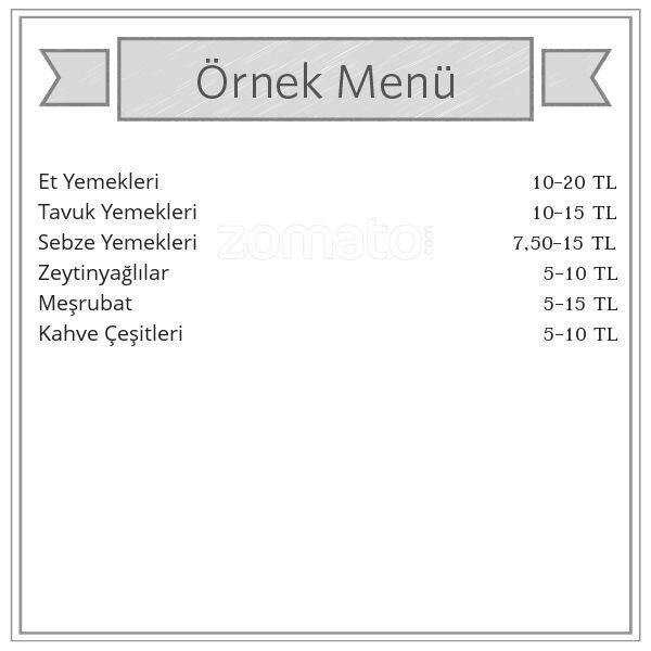 Sun Restaurant menu