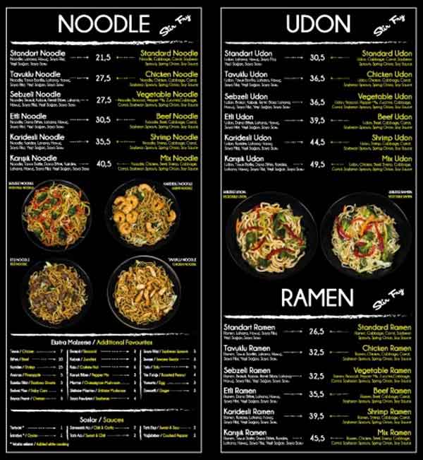 noodle house menu menu for noodle house osmanbey istanbul