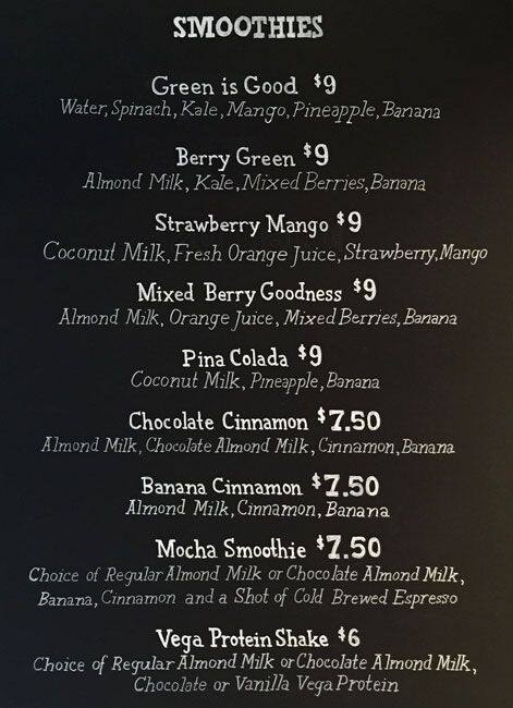 Raw Chemist Juice Bar Menu, Menu for Raw Chemist Juice Bar, The ...