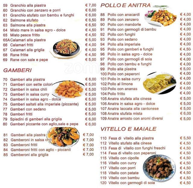 Menu di Happy Bar Trattoria 