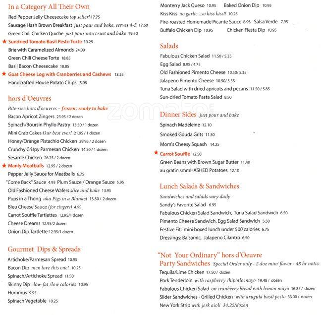 Festive Kitchen Menu Menu For Festive Kitchen Park Cities Dallas