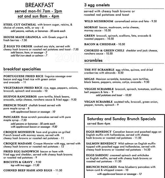 Cheryl's On 12th a Portland Foto del Menu con Prezzi Urbanspoon/Zomato