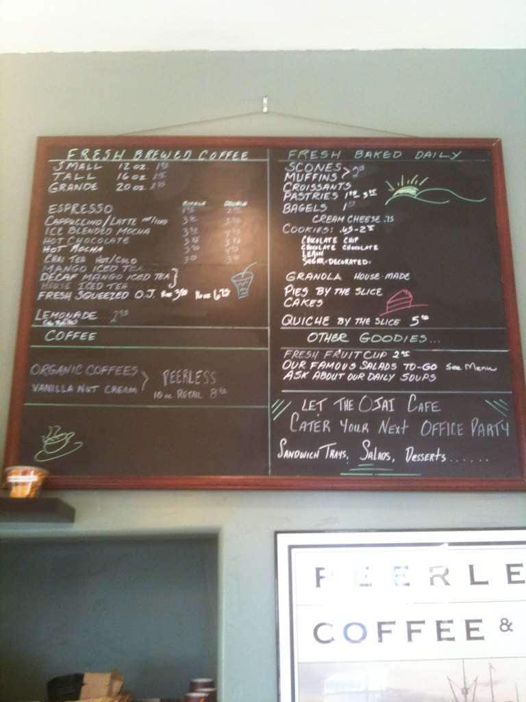 Ojai Emporium Coffee Parlor Menu Urbanspoon/Zomato