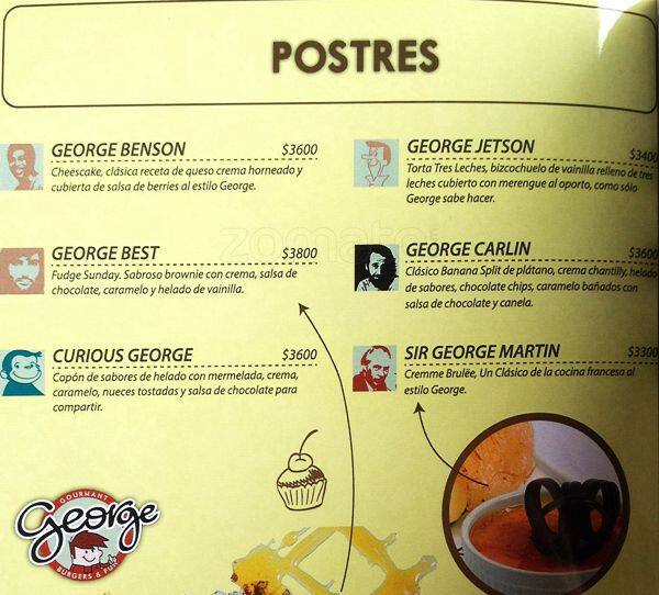 George menu