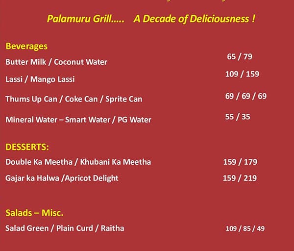 Palamuru grill near me best sale