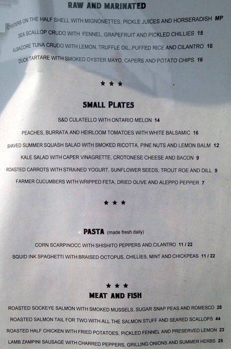 Supply And Demand Menu Menu For Supply And Demand Wellington West Ottawa