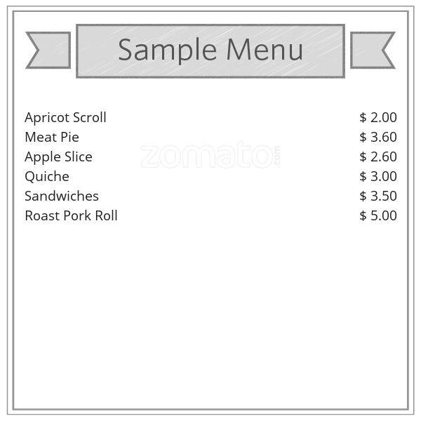 Menu at North Haven Bakery, North Haven