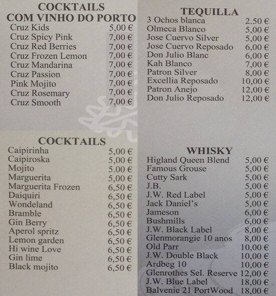 Hi! Wine Menu, Menu de Hi! Wine, Cascais Centro, Lisboa Zomato Portugal